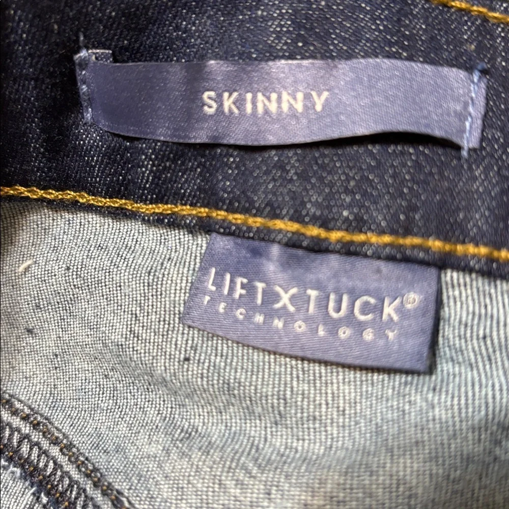 NYDJ Skinny Jeans Blue Lift Tuck Large